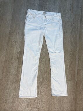 MUDD Y2K OFF WHITE BOOTCUT JEANS SIZE 11